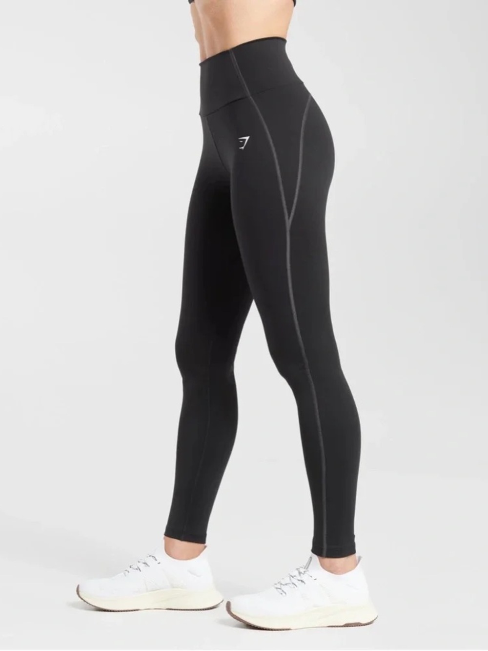 NWT Gymshark everyday contour leggings Black White Stretch Workout Yoga Running